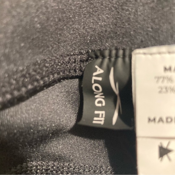 ALONG FIT Sz XL High Waist Comfort Waist Side Pockets Light Compression Leggings - Picture 10 of 11